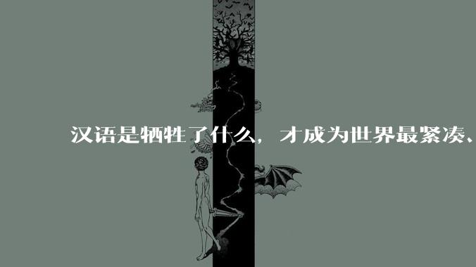 汉语是牺牲了什么，才成为世界最紧凑、最高效的语言？
