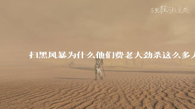 扫黑风暴为什么他们费老大劲杀这么多人不如直接把督导组干掉？